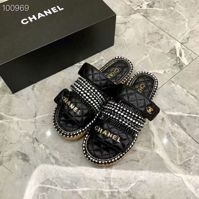 Chanel lady leather fashion Slipper CH2508XXC-1