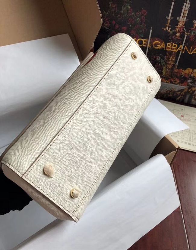 Dolce & Gabbana SICILY Bag Calfskin Leather 4136 white