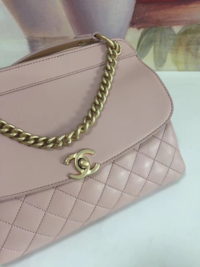 Chanel Calfskin & gold-Tone Metal S0667 pink