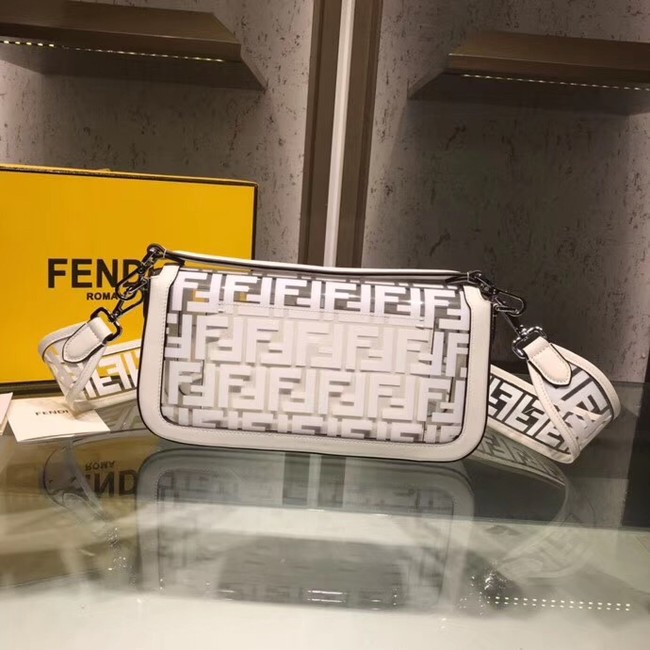 Fendi BAGUETTE MINI PU tote bag 8BS018 white