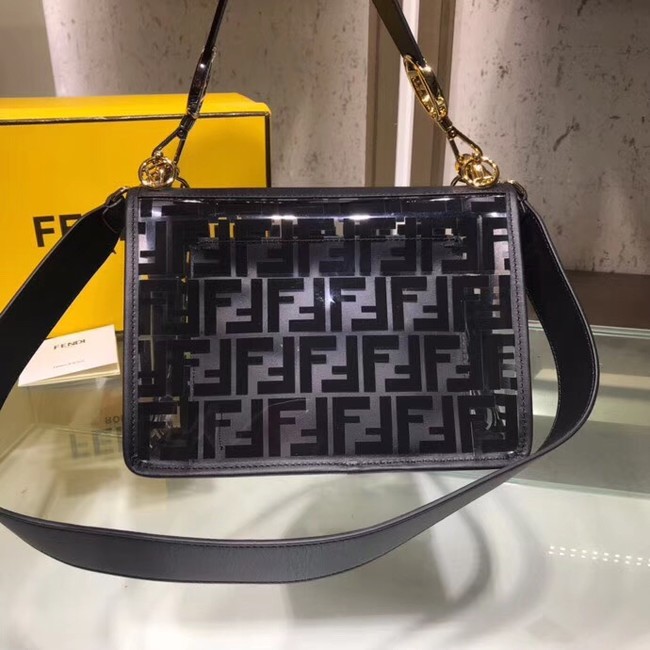 Fendi KAN I F PU tote bag 8BT284A black