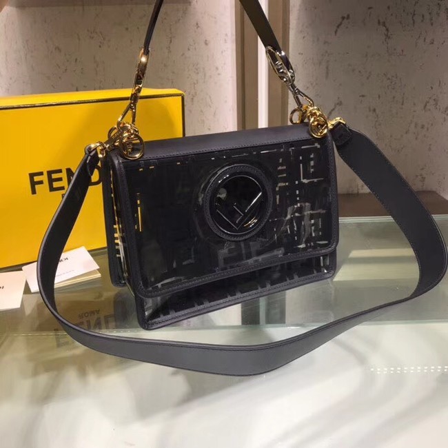 Fendi KAN I F PU tote bag 8BT284A black