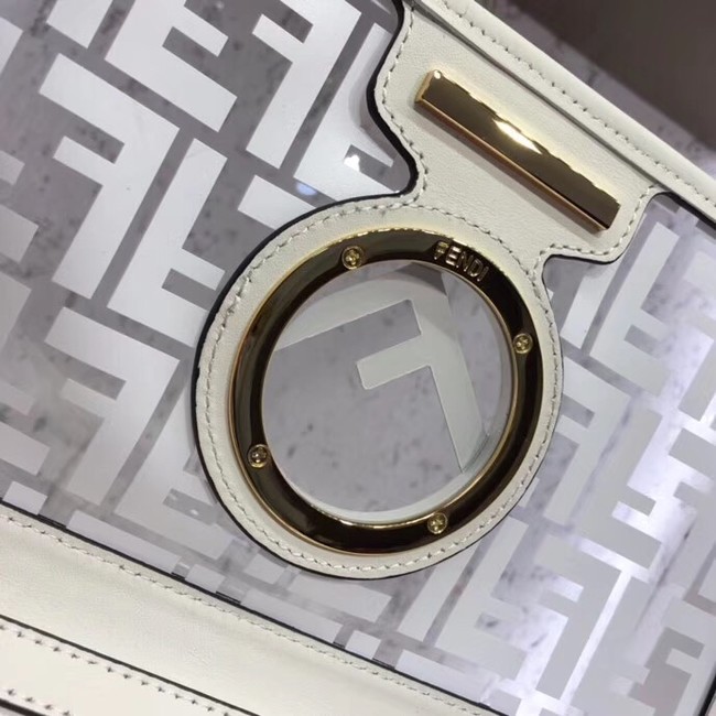 Fendi KAN I F PU tote bag 8BT284A white