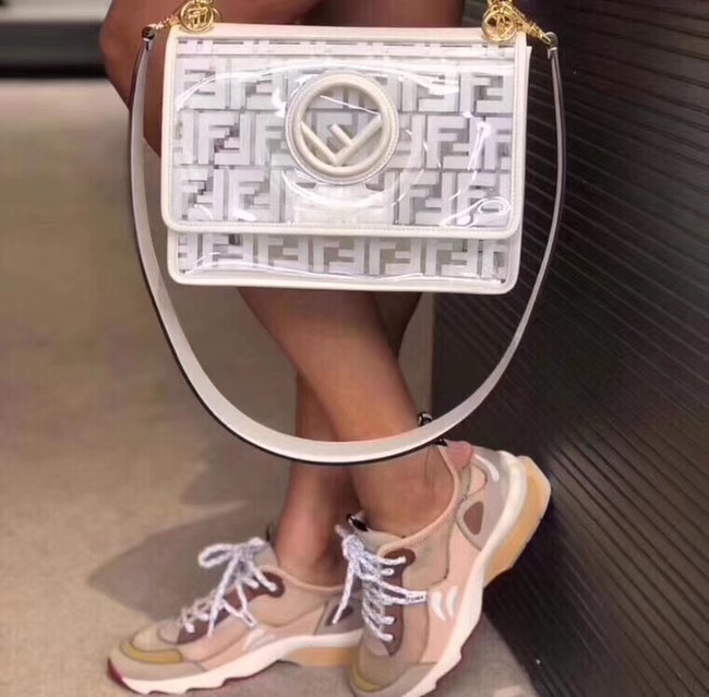 Fendi KAN I F PU tote bag 8BT284A white