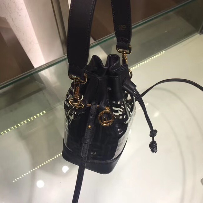Fendi MON TRESOR PU Mini Handbag 8BS010 black