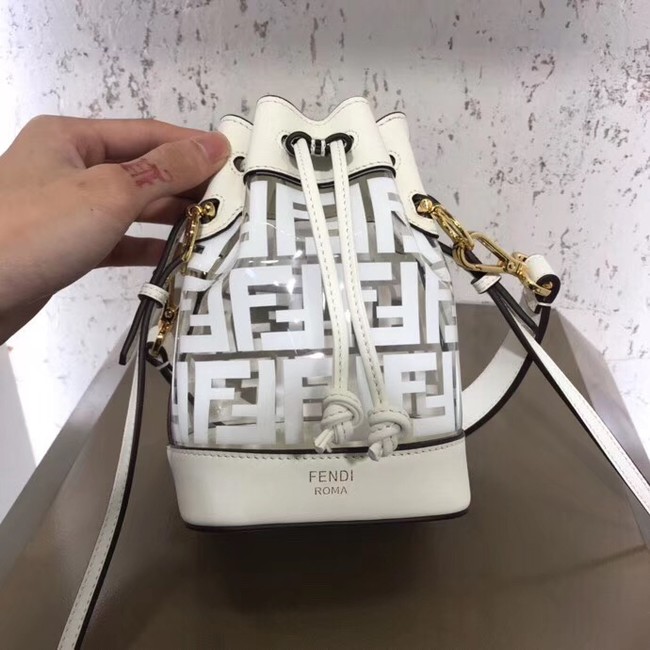 Fendi MON TRESOR PU Mini Handbag 8BS010 white