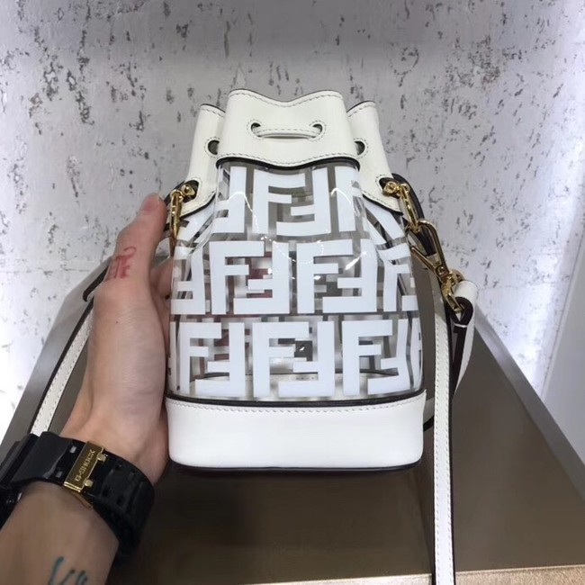 Fendi MON TRESOR PU Mini Handbag 8BS010 white