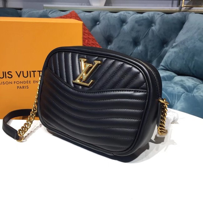Louis Vuitton Original Leather NEW WAVE Camera Bag M53682 Black
