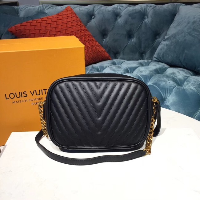 Louis Vuitton Original Leather NEW WAVE Camera Bag M53682 Black