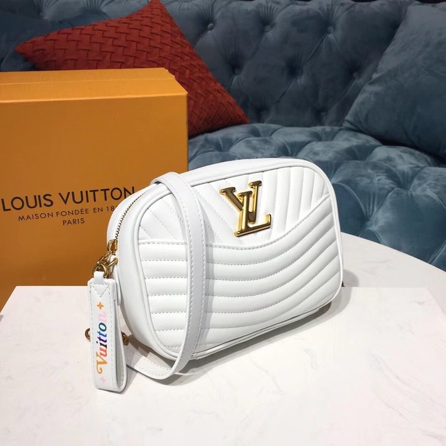 Louis vuitton original NEW WAVE Camera bag M53682 white