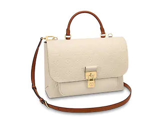 Louis Vuitton Monogram Empreinte Bag MARIGNAN M44545 Creme Caramel