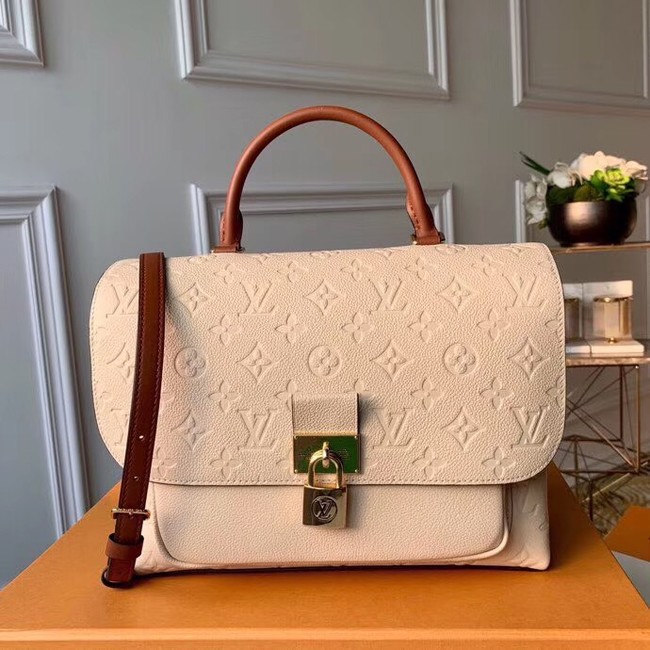 Louis Vuitton Monogram Empreinte Bag MARIGNAN M44545 Creme Caramel