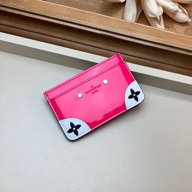 Louis vuitton card holder M67639 rose