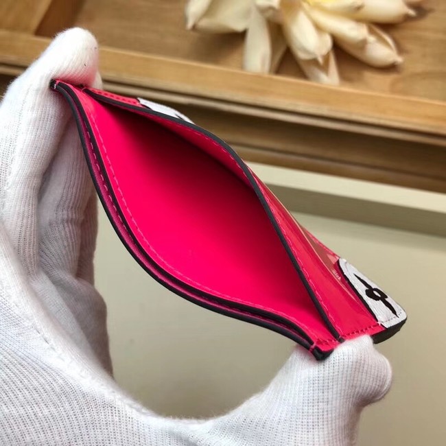 Louis vuitton card holder M67639 rose