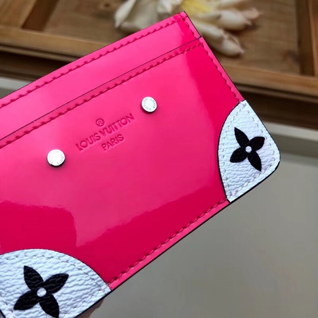 Louis vuitton card holder M67639 rose