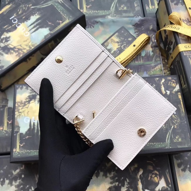 Gucci Zumi Card Holder 570660 White