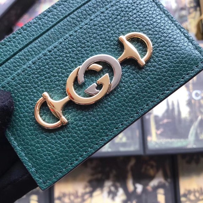 Gucci Zumi Card Holder 570679 green