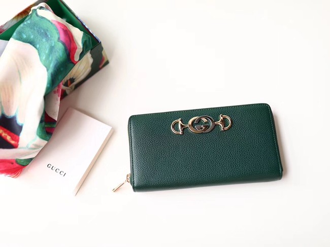Gucci Zumi Wallet 570661 green