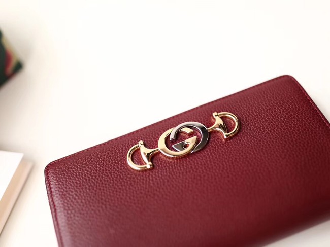 Gucci Zumi Wallet 570661 red