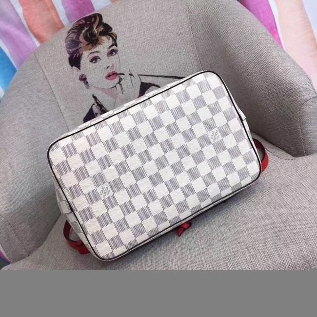 Louis vuitton original Damier Azur NEONOE N44022 red