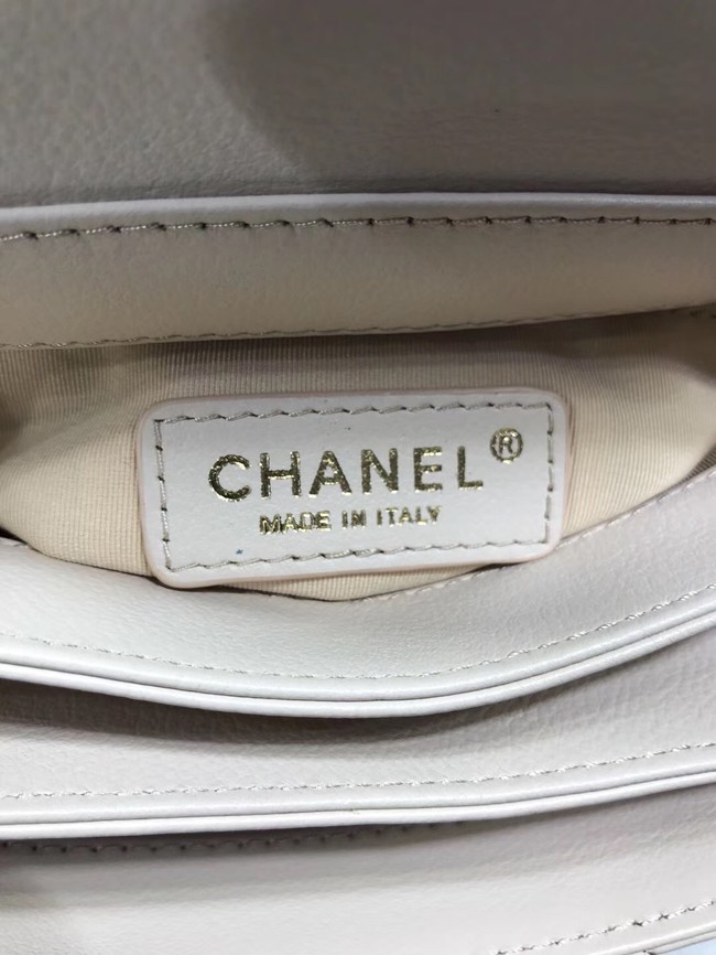 Chanel Sheepskin & gold-Tone Metal AS0625 white