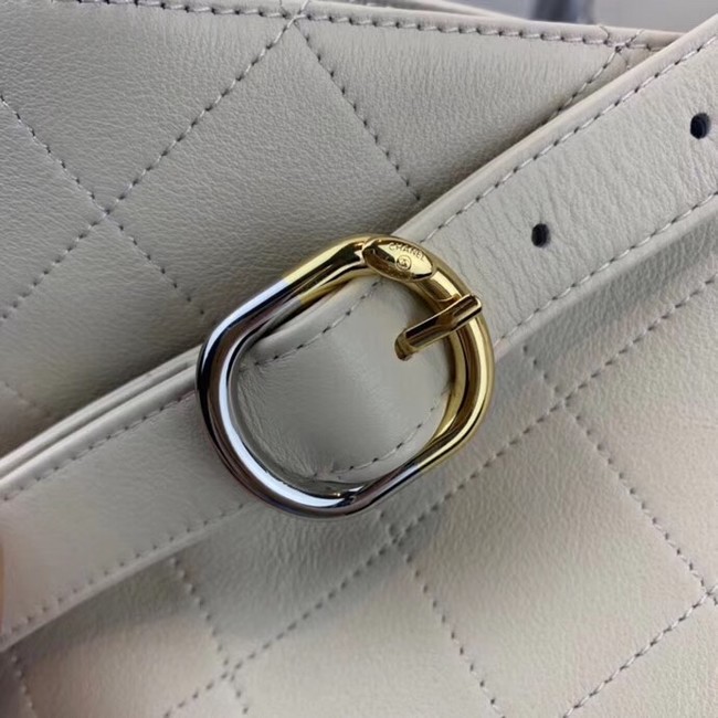 Chanel hobo handbag AS0414 white