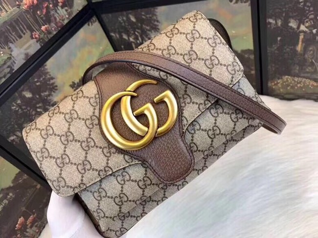 Gucci Ophidia GG Supreme small shoulder bag 550129 brown