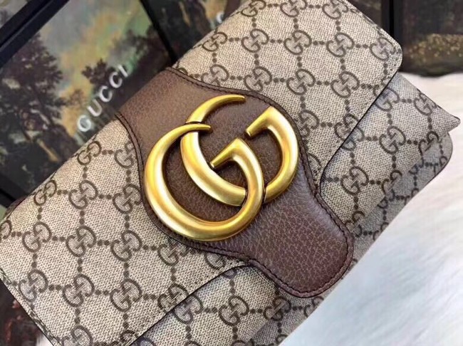 Gucci Ophidia GG Supreme small shoulder bag 550129 brown