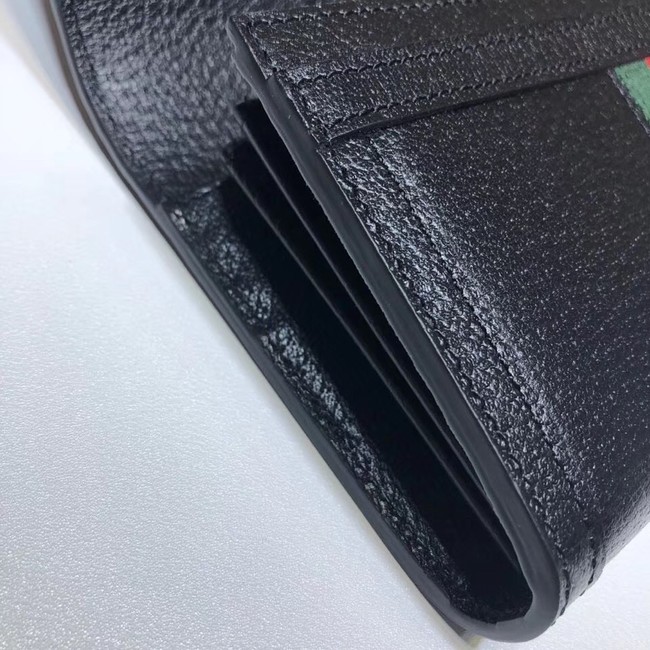 Gucci Ophidia leather wallet 523153 black