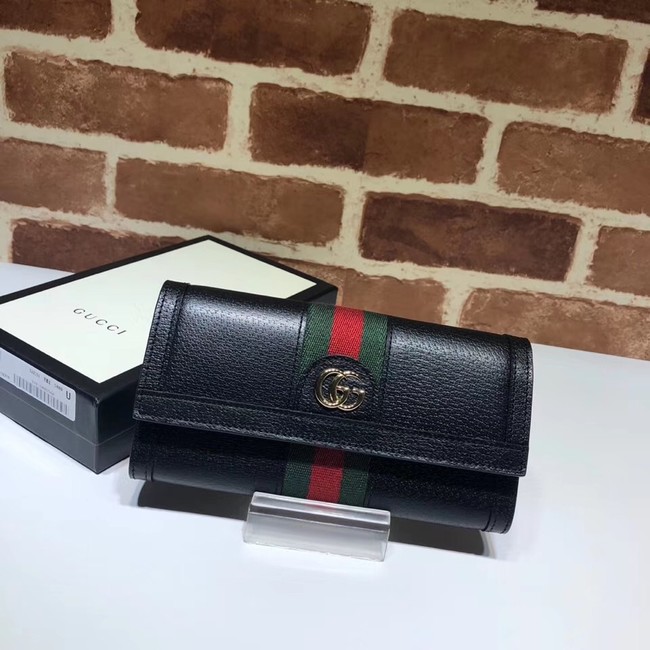 Gucci Ophidia leather wallet 523153 black