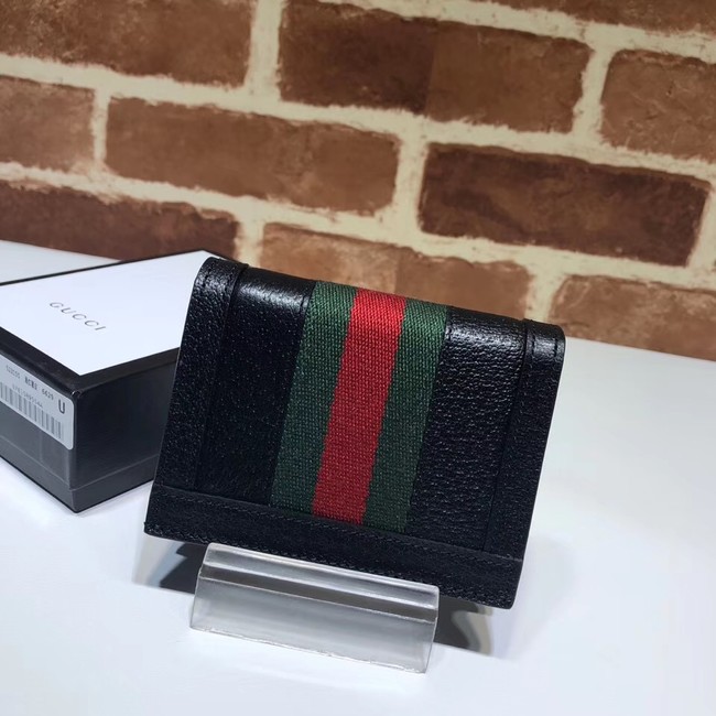 Gucci Ophidia leather wallet 523155 Black