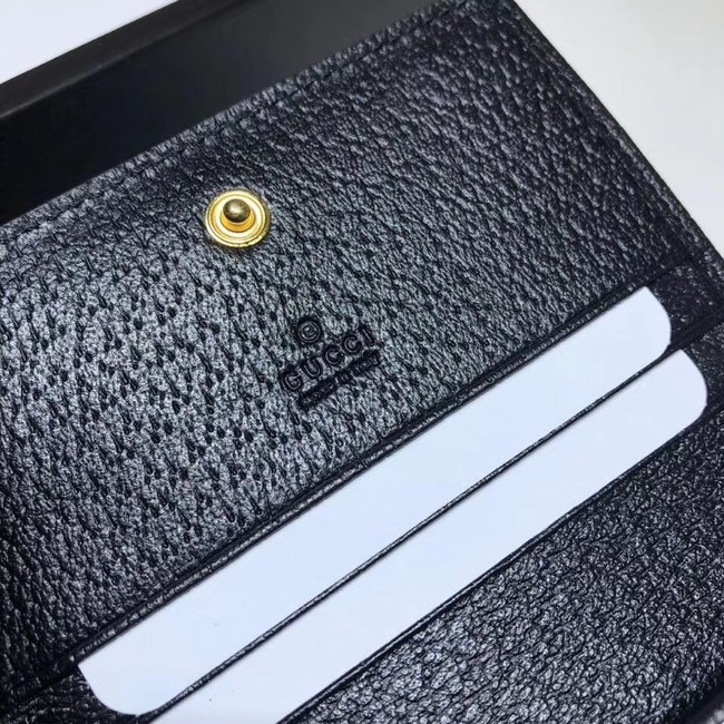 Gucci Ophidia leather wallet 523155 Black