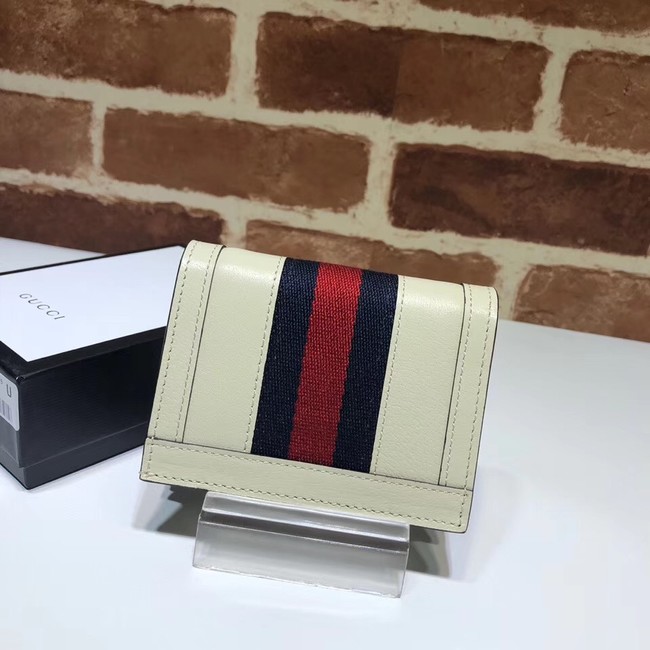 Gucci Ophidia leather wallet 523155 white