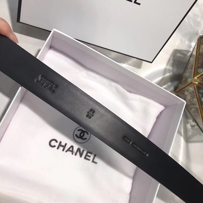 Chanel Calf Leather Belt Wide with 30mm 56589