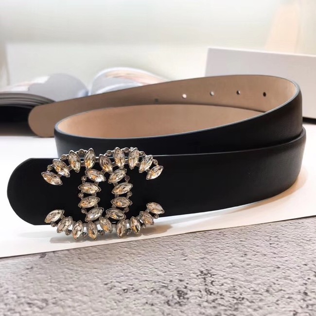 Chanel Calf Leather Belt Wide with 30mm 56593