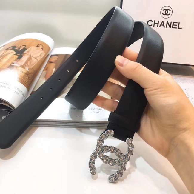 Chanel Calf Leather Belt Wide with 25mm 56605