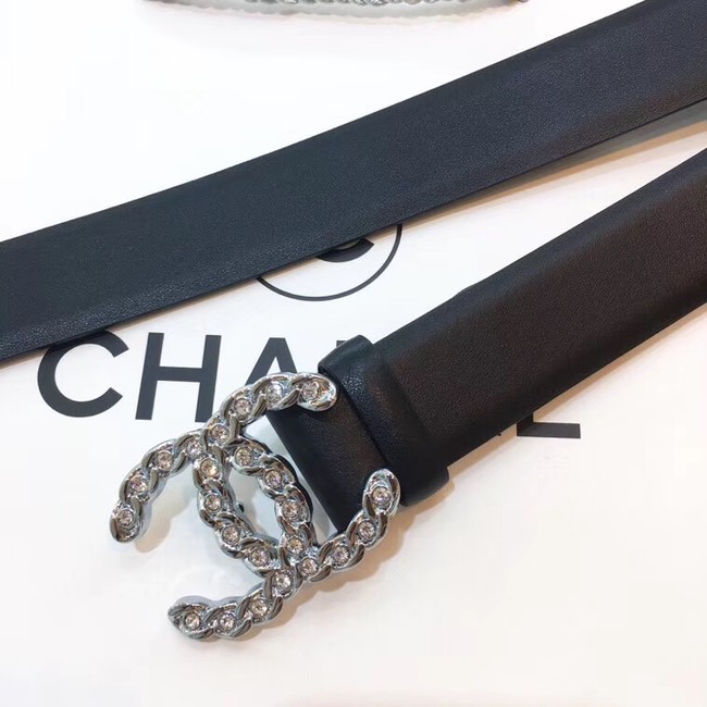 Chanel Calf Leather Belt Wide with 30mm 56604
