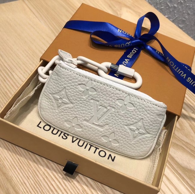 Louis vuitton Monogram Empreinte KEY POUCH M44487 white