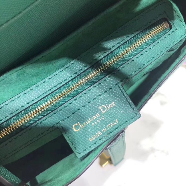 Dior SADDLE-TAS VAN KALFSLEER M0446C green