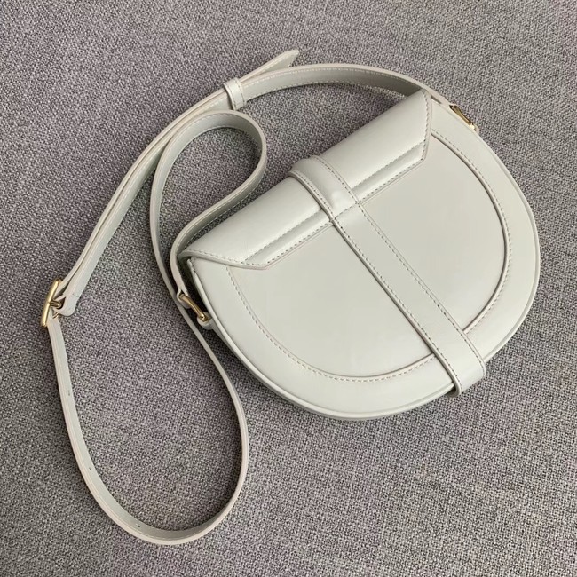 CELINE SMALL BESACE 16 BAG IN SATINATED CALFSKIN CROSS BODY 188013 WHITE