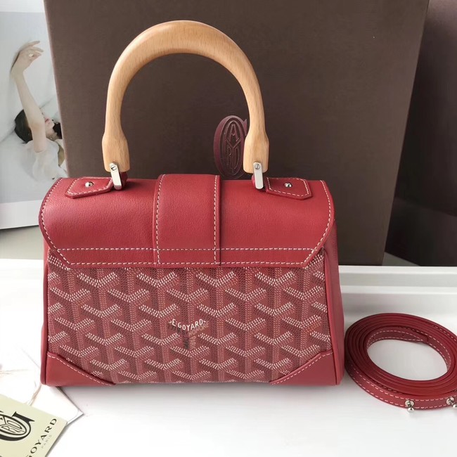 Goyard Calfskin Leather Mini Tote Bag 9955 Red