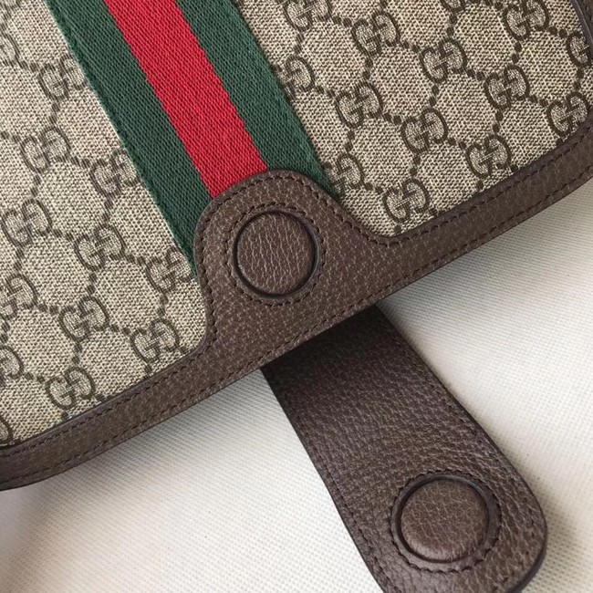 Gucci Ophidia GG Supreme small shoulder bag 548304 brown