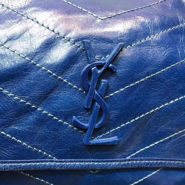 SAINT LAURENT Medium Niki leather shoulder bag 61060 blue