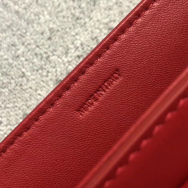 CELINE SMALL BESACE 16 BAG IN SATINATED CALFSKIN CROSS BODY 188013 RED