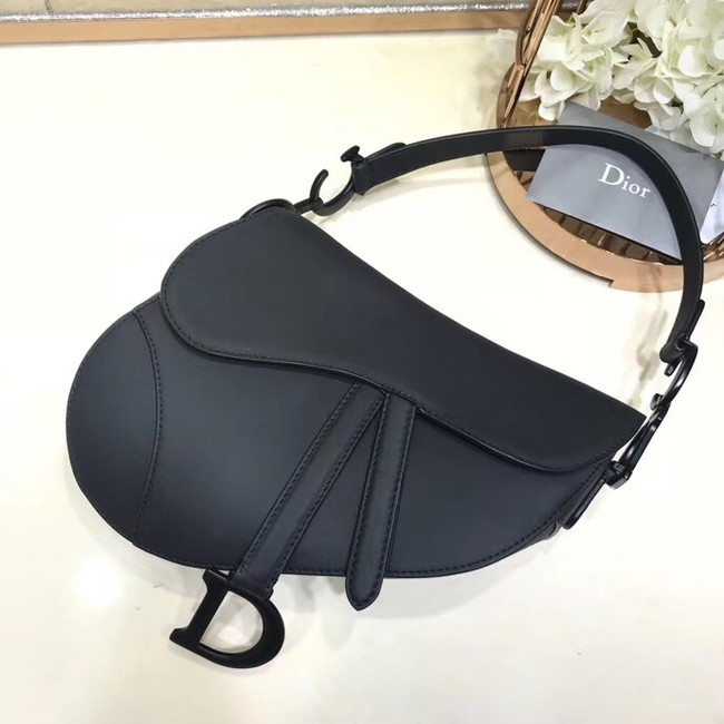 Dior SADDLE BAG CALFSKIN M0446CWGH BLACK