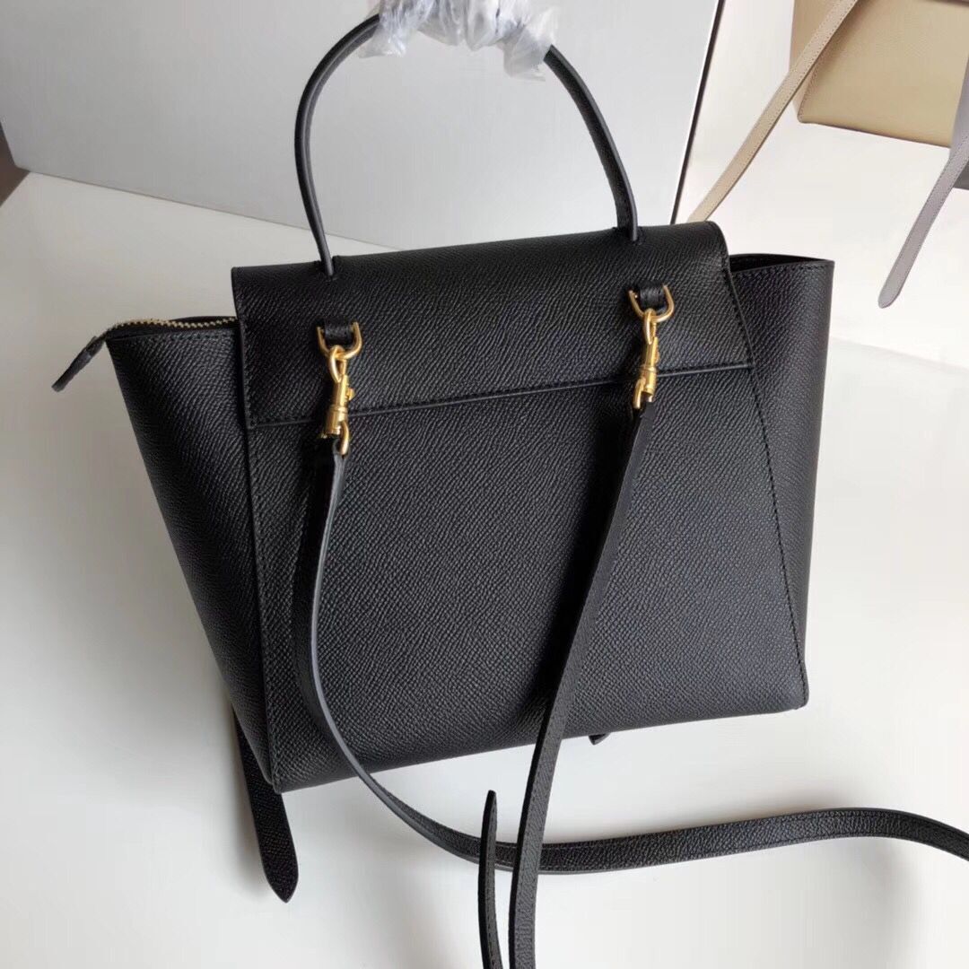 Celine NANO BELT BAG IN GRAINED CALFSKIN 99970 Black