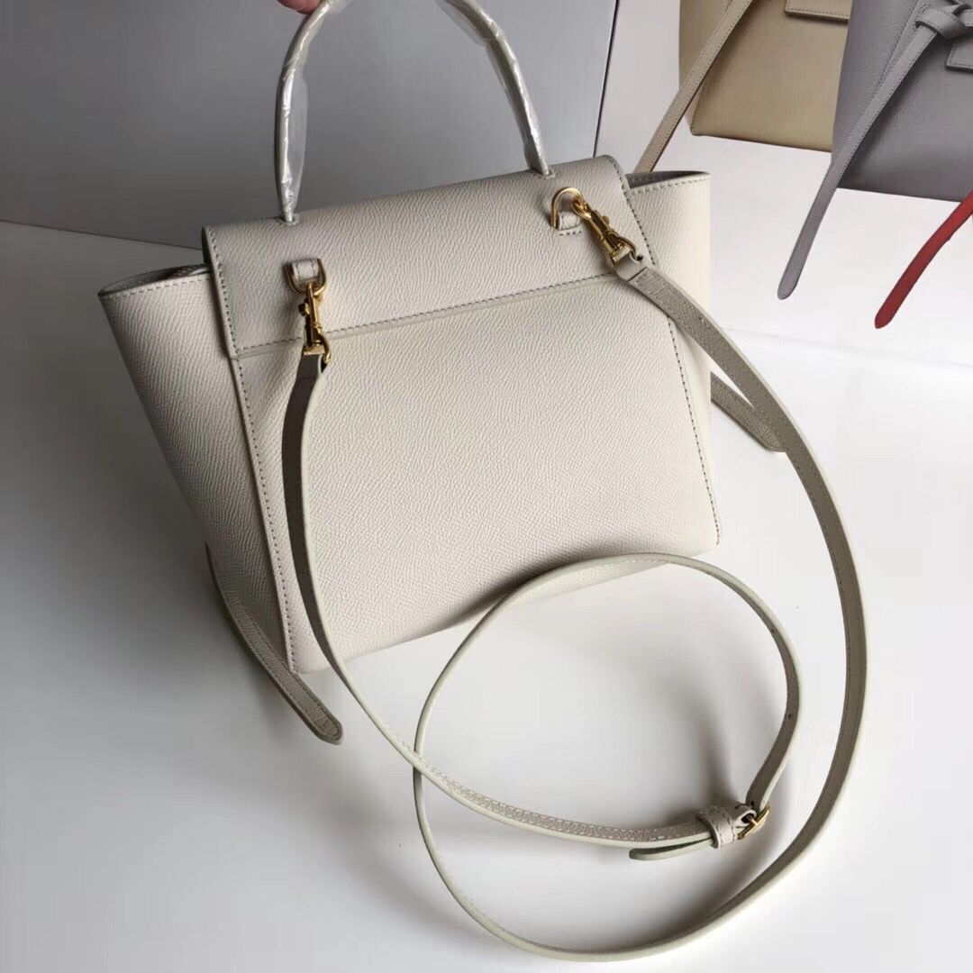 Celine NANO BELT BAG IN GRAINED CALFSKIN 99970 Offwhite