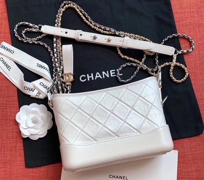 Chanel gabrielle small hobo bag A91810 white