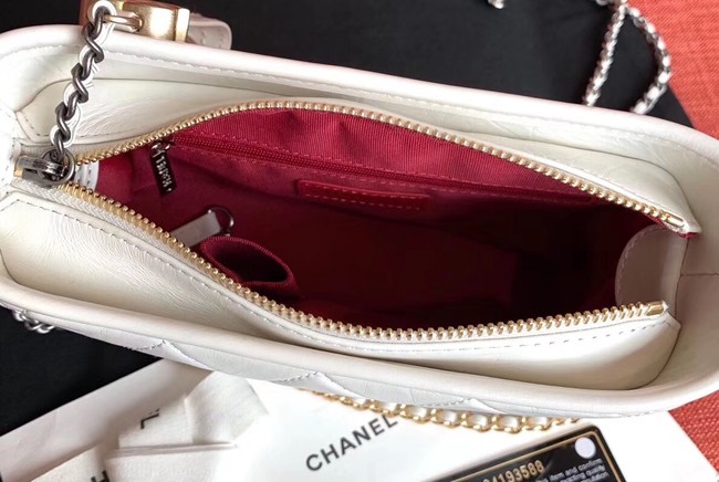 Chanel gabrielle small hobo bag A91810 white