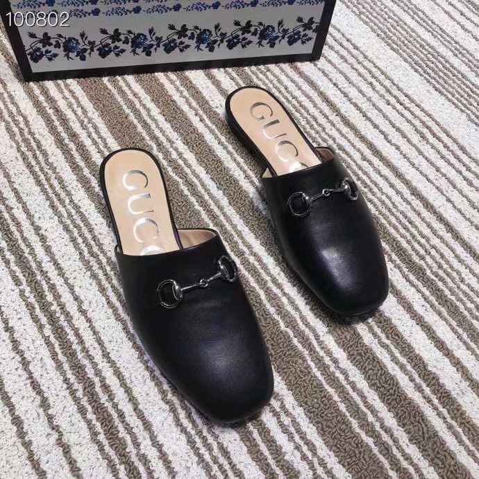 Gucci Princetown leather slipper GG1500BL-2